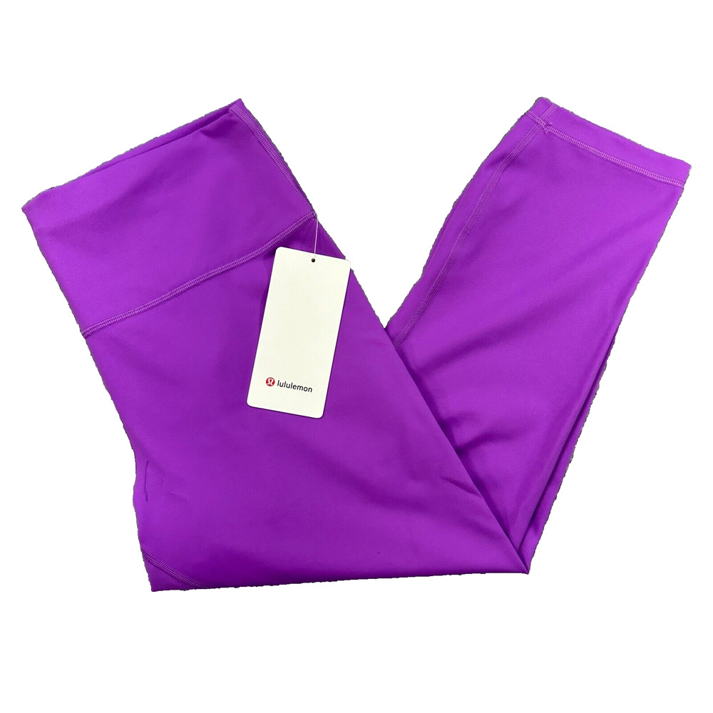 New Lululemon Size 20 Wunder Train High Rise HR 23" Crop  MONL Moonlit Magenta